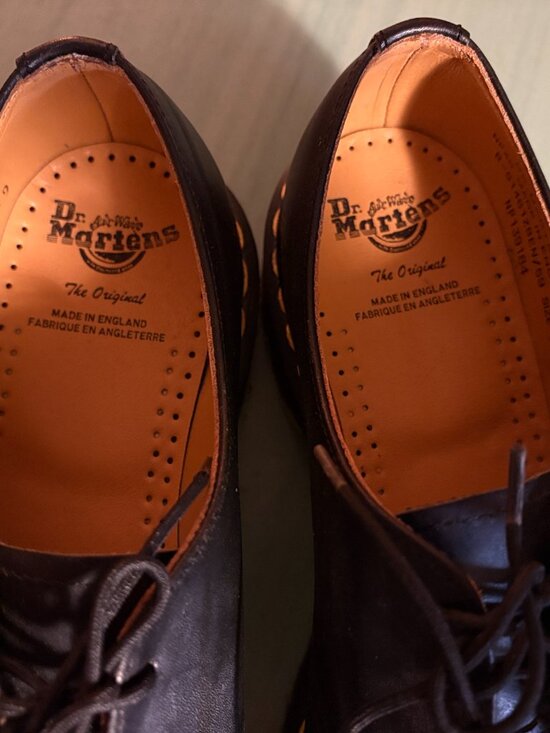 Vintage Mens Dr. Doc Martens 1461 Black Leather Oxford Shoes UK 9 US 10 England